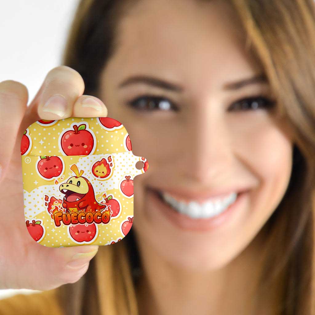 Fuecoco AirPods Case Kawaii Apple Flame Pop Art