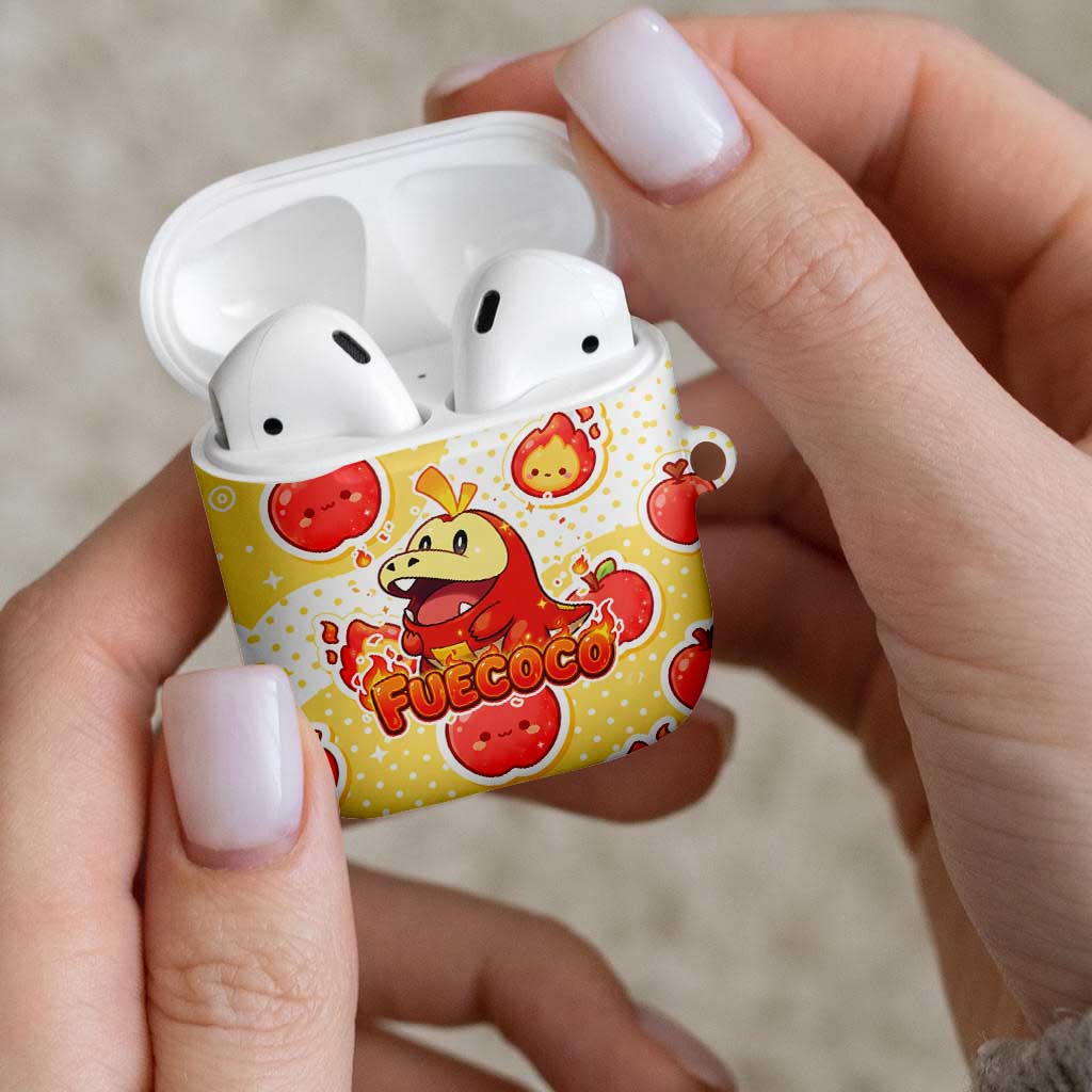 Fuecoco AirPods Case Kawaii Apple Flame Pop Art