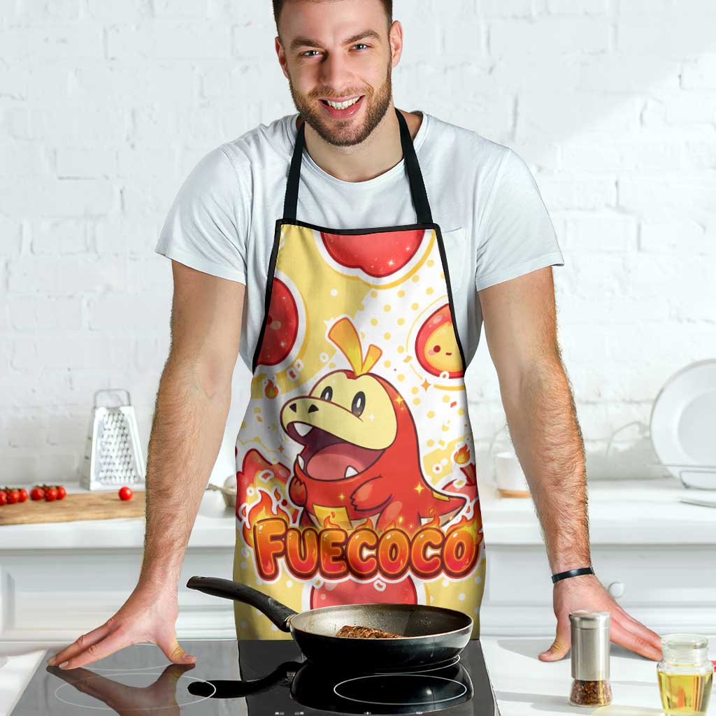 Fuecoco Apron Kawaii Apple Flame Pop Art