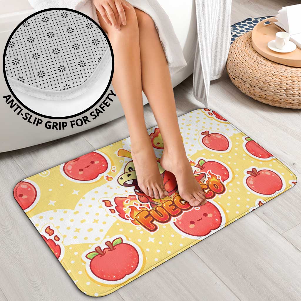 Fuecoco Bathroom Set Kawaii Apple Flame Pop Art