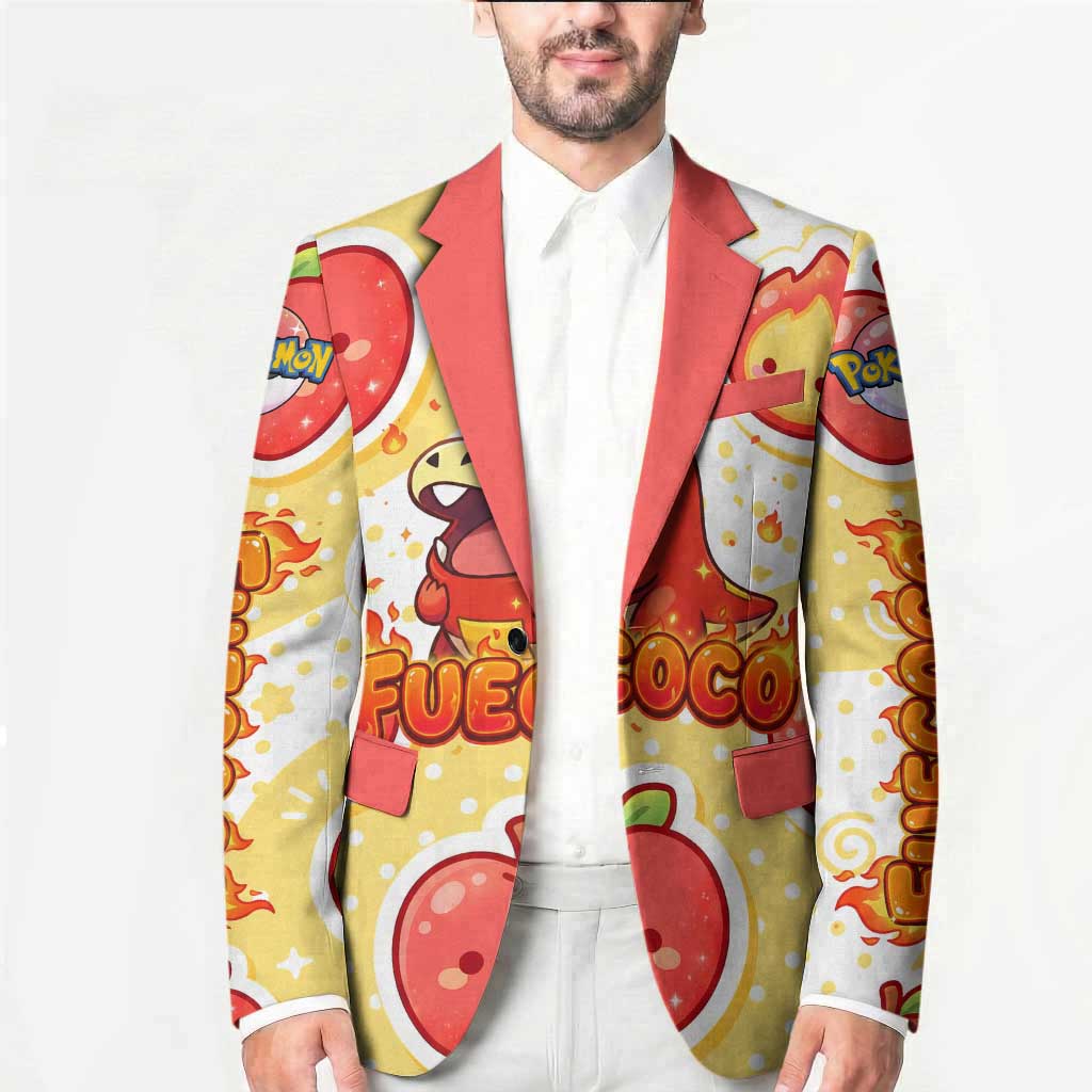 Fuecoco Blazer Kawaii Apple Flame Pop Art