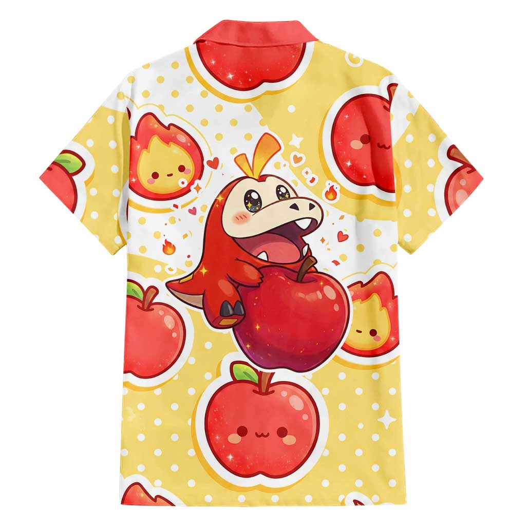 Fuecoco Family Matching Mermaid Dress and Hawaiian Shirt Kawaii Apple Flame Pop Art