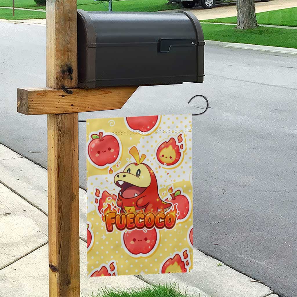 Fuecoco Garden Flag Kawaii Apple Flame Pop Art