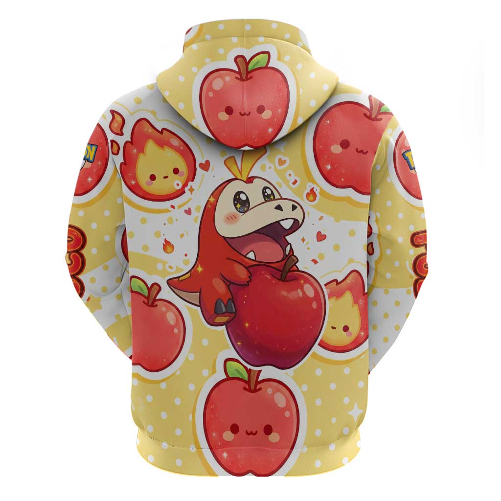 Fuecoco Hoodie Kawaii Apple Flame Pop Art