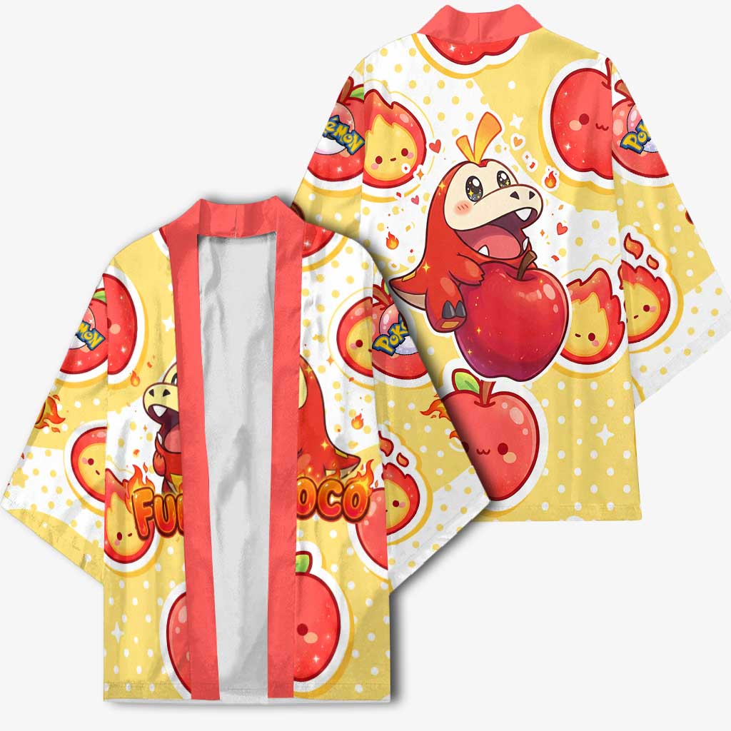 Fuecoco Kimono Kawaii Apple Flame Pop Art