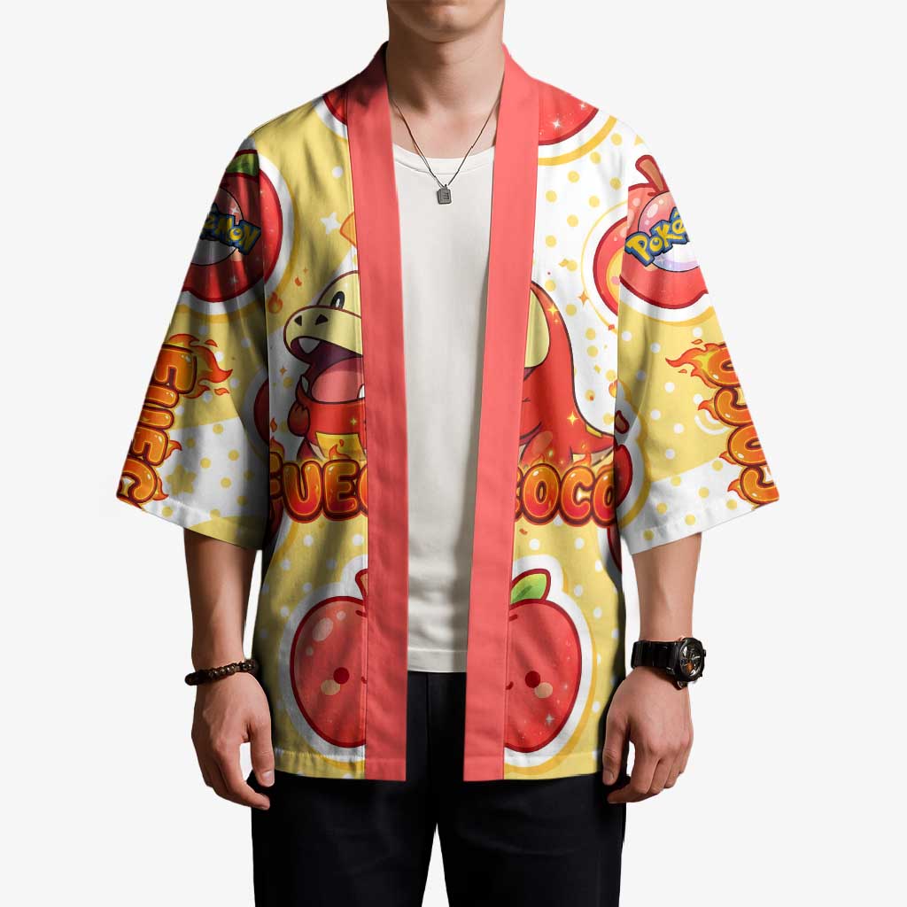 Fuecoco Kimono Kawaii Apple Flame Pop Art