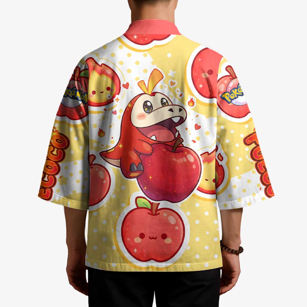 Fuecoco Kimono Kawaii Apple Flame Pop Art