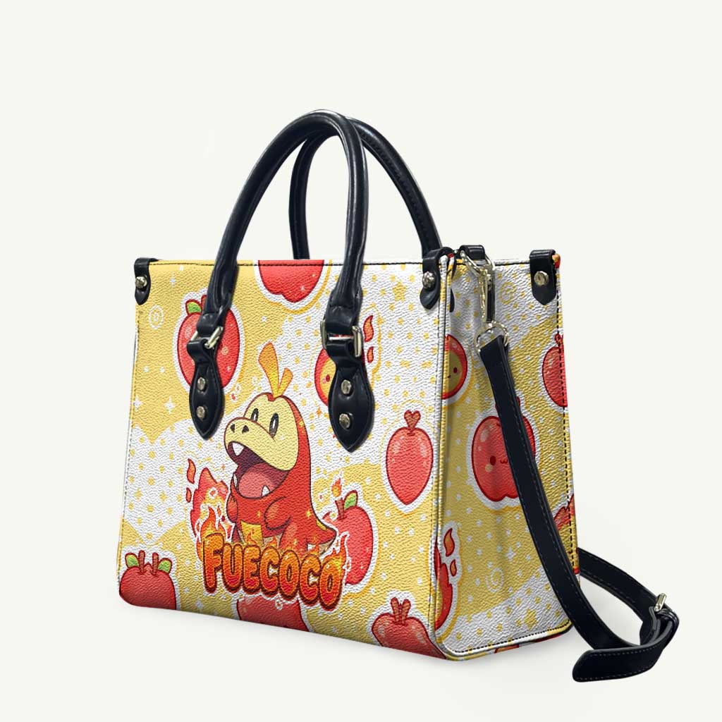 Fuecoco Leather Bag Kawaii Apple Flame Pop Art