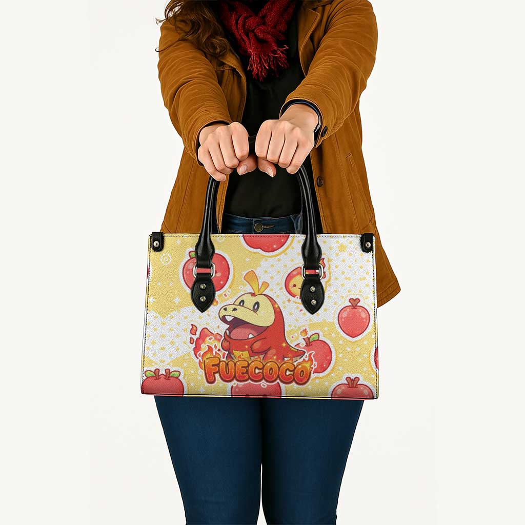 Fuecoco Leather Bag Kawaii Apple Flame Pop Art