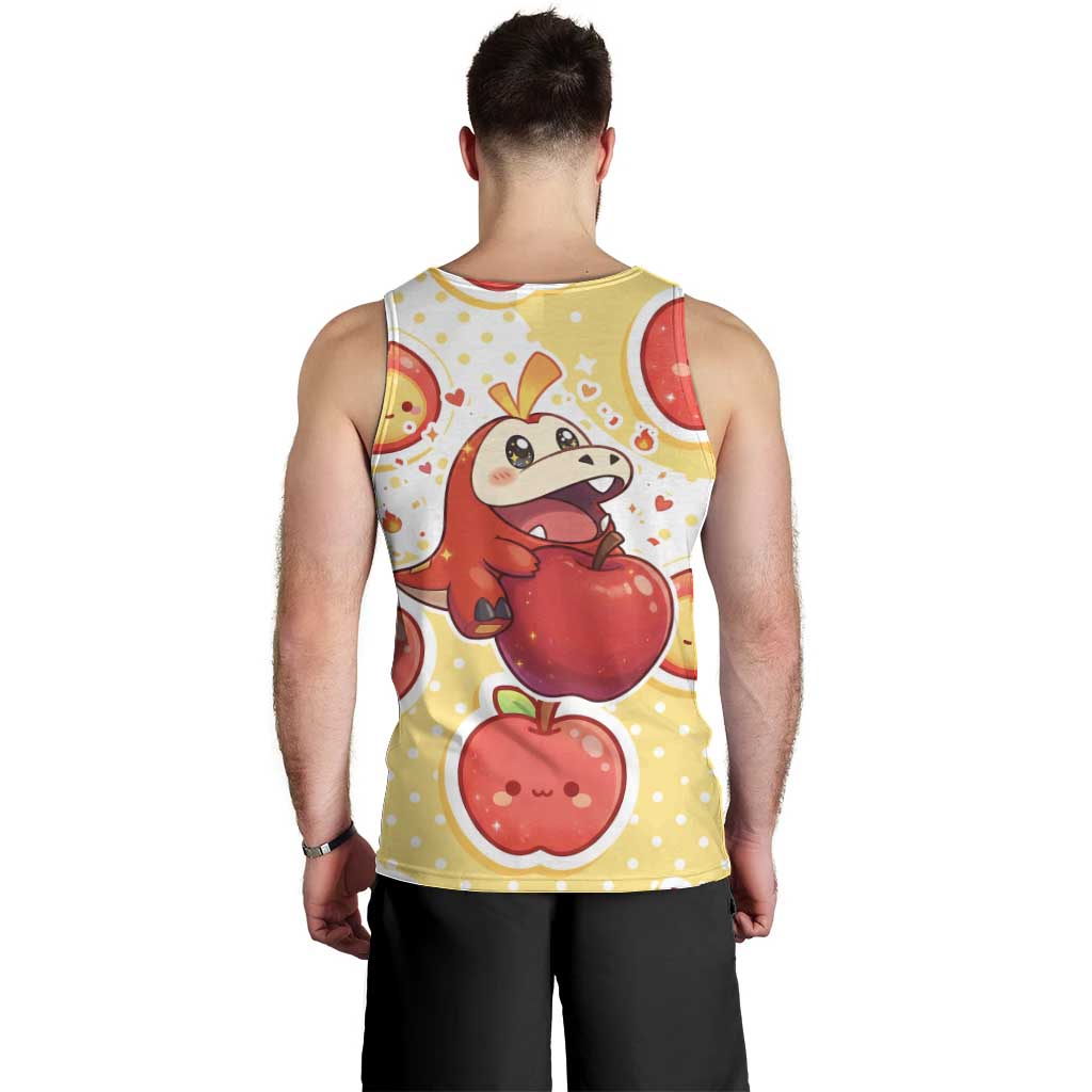 Fuecoco Men Tank Top Kawaii Apple Flame Pop Art
