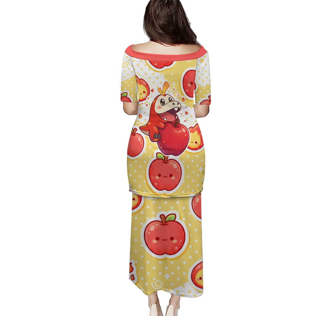 Fuecoco Puletasi Kawaii Apple Flame Pop Art