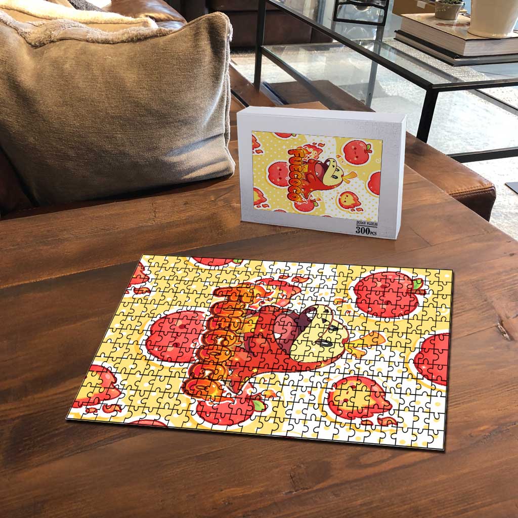 Fuecoco Puzzle Kawaii Apple Flame Pop Art