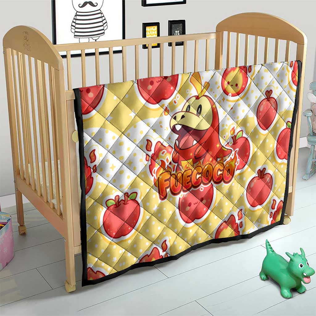 Fuecoco Quilt Kawaii Apple Flame Pop Art