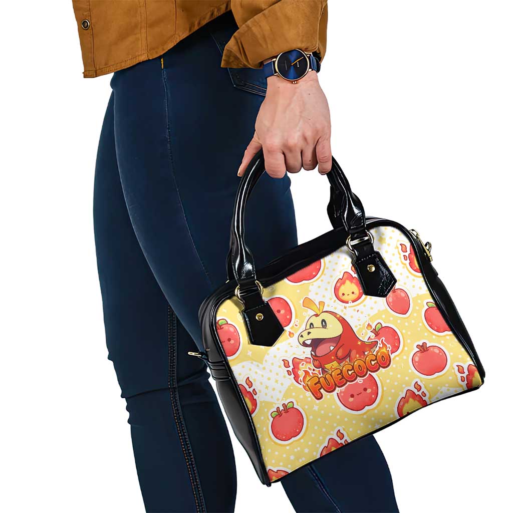 Fuecoco Shoulder Handbag Kawaii Apple Flame Pop Art