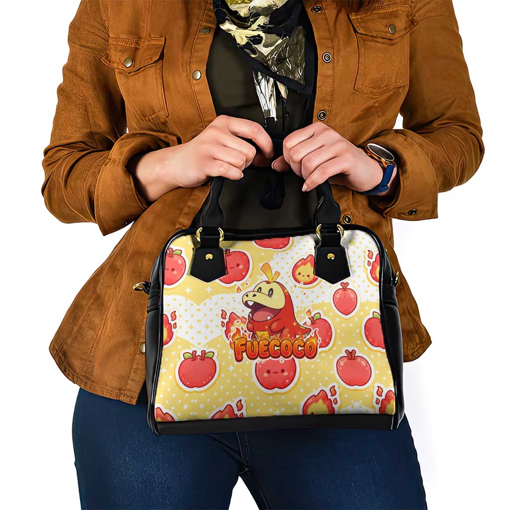 Fuecoco Shoulder Handbag Kawaii Apple Flame Pop Art