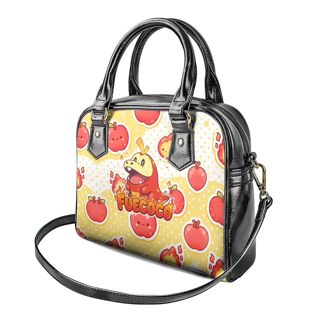 Fuecoco Shoulder Handbag Kawaii Apple Flame Pop Art