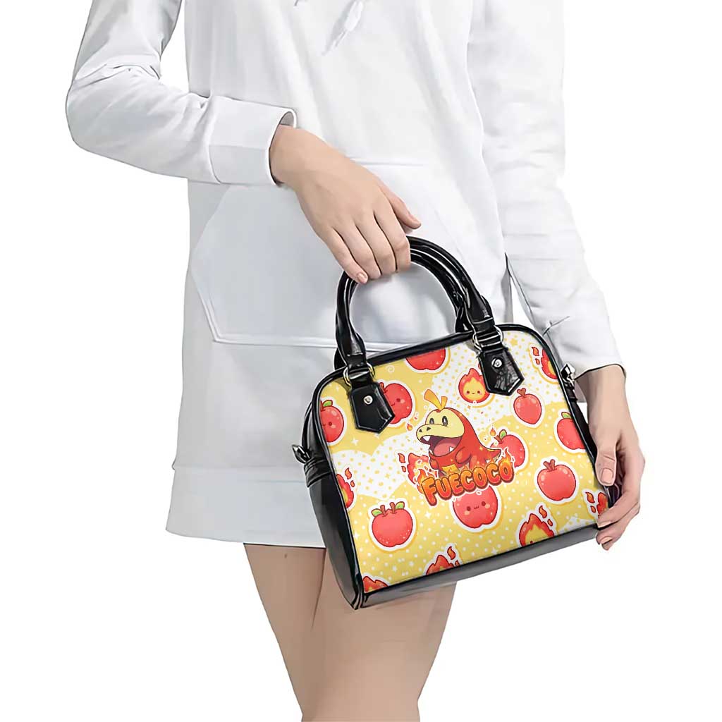 Fuecoco Shoulder Handbag Kawaii Apple Flame Pop Art