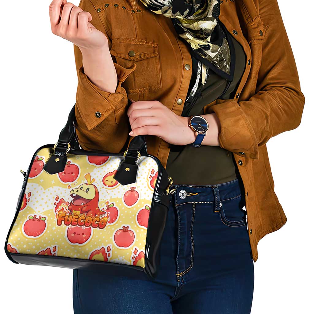 Fuecoco Shoulder Handbag Kawaii Apple Flame Pop Art