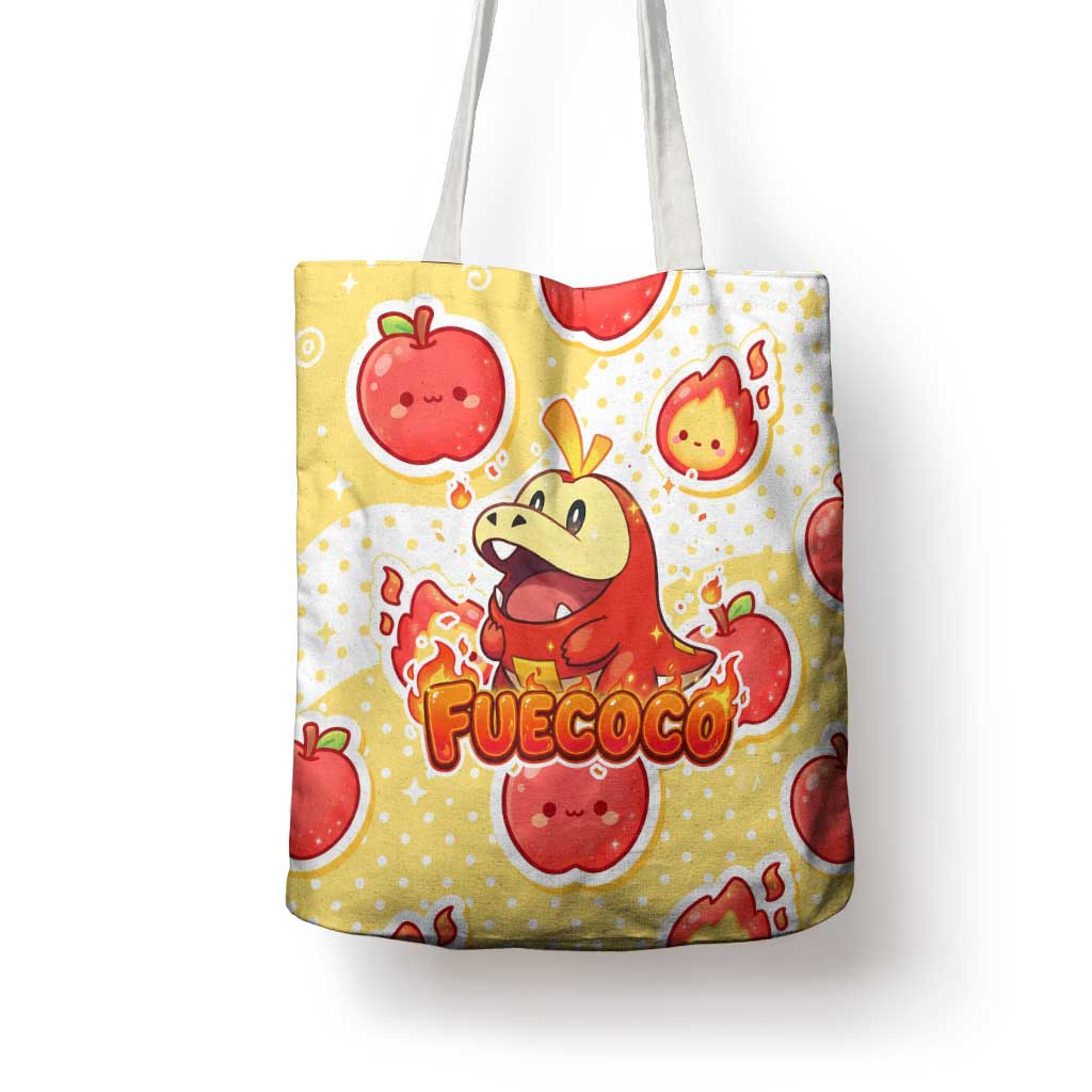 Fuecoco Tote Bag Kawaii Apple Flame Pop Art