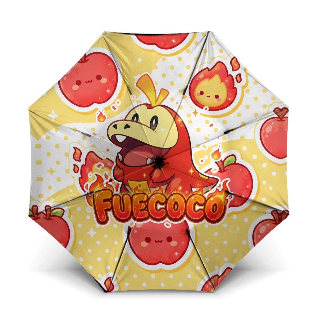 Fuecoco Umbrella Kawaii Apple Flame Pop Art