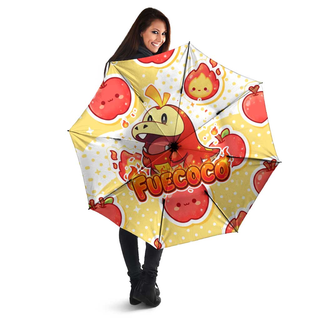 Fuecoco Umbrella Kawaii Apple Flame Pop Art