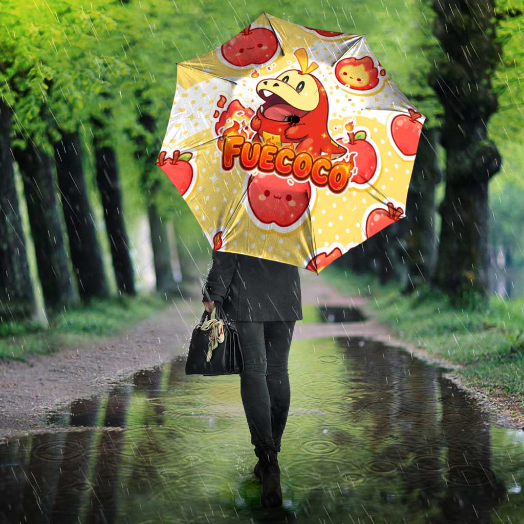 Fuecoco Umbrella Kawaii Apple Flame Pop Art