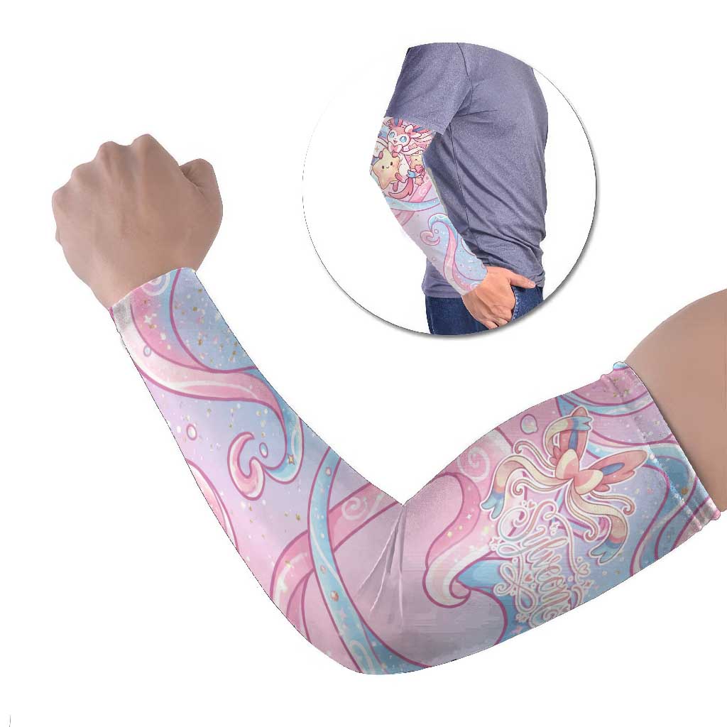 Sylveon Arm Sleeves Magical Pastel Heart Ribbon Art
