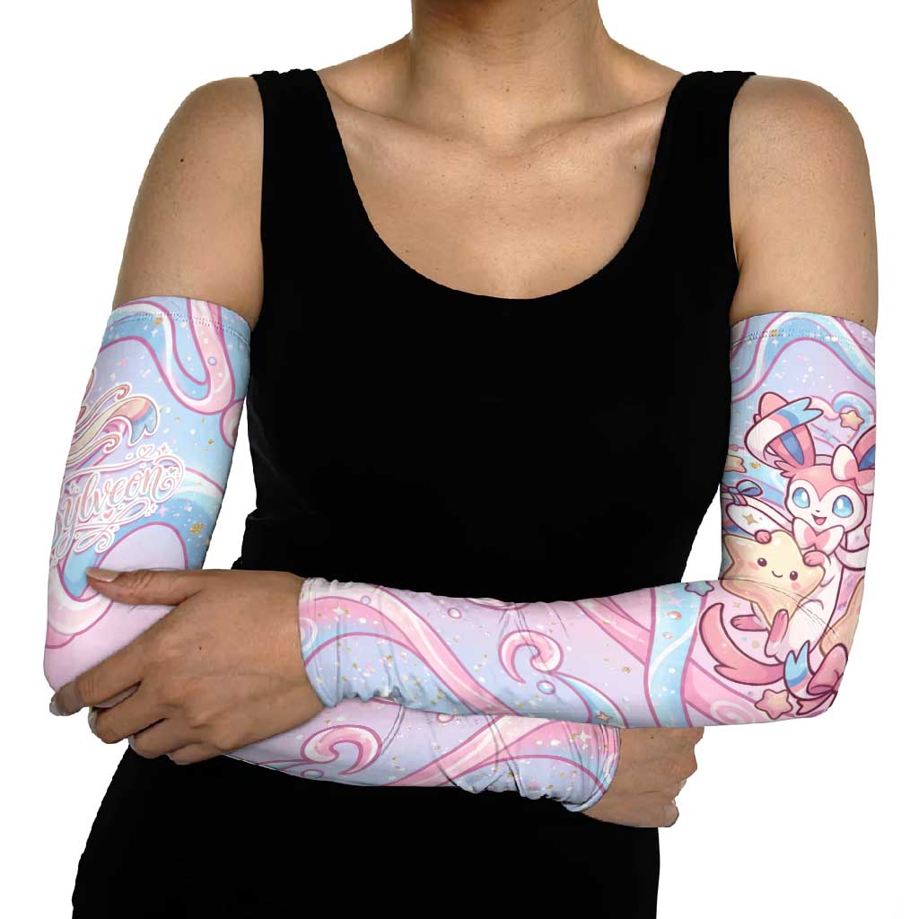 Sylveon Arm Sleeves Magical Pastel Heart Ribbon Art