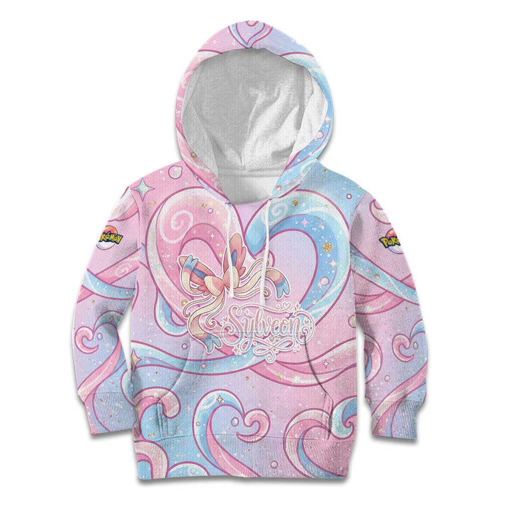 Sylveon Kid Hoodie Magical Pastel Heart Ribbon Art