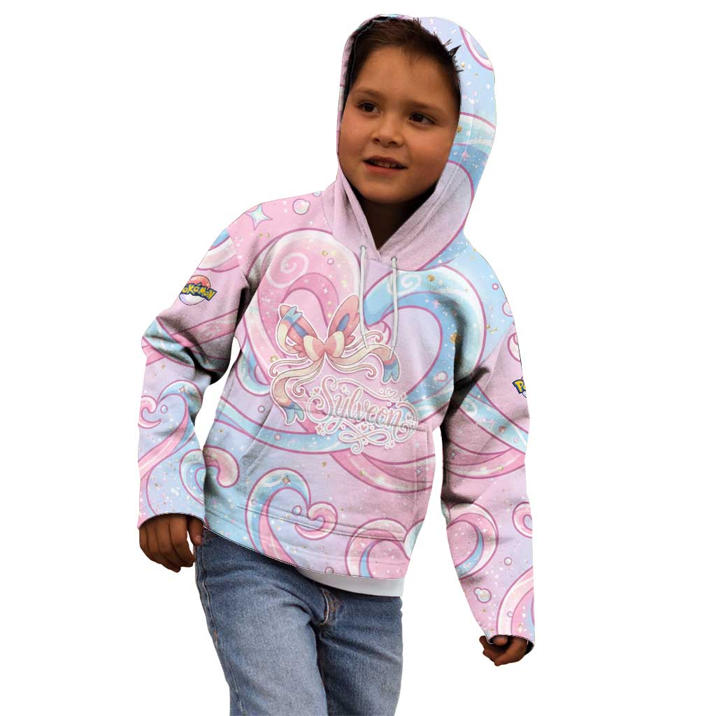 Sylveon Kid Hoodie Magical Pastel Heart Ribbon Art