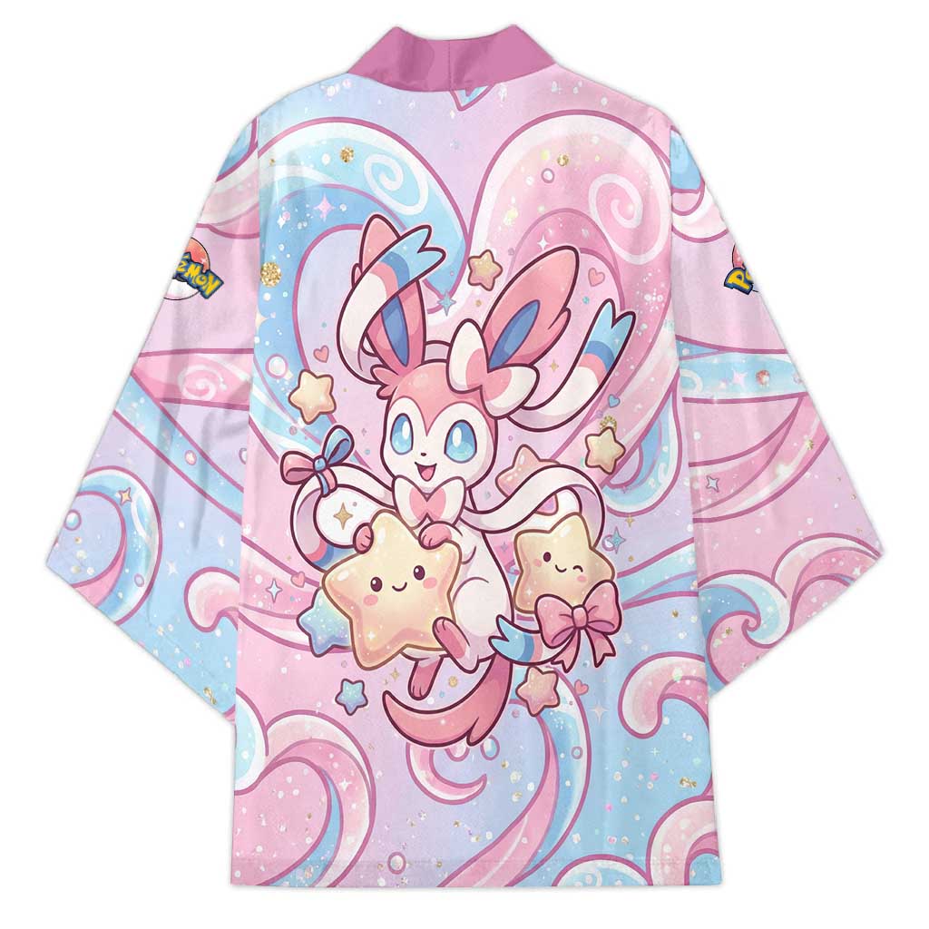 Sylveon Kimono Magical Pastel Heart Ribbon Art