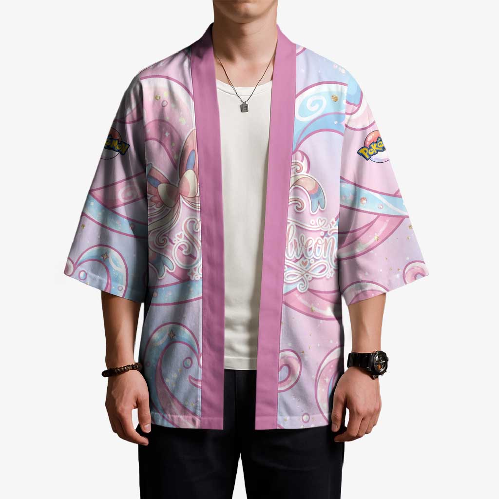 Sylveon Kimono Magical Pastel Heart Ribbon Art