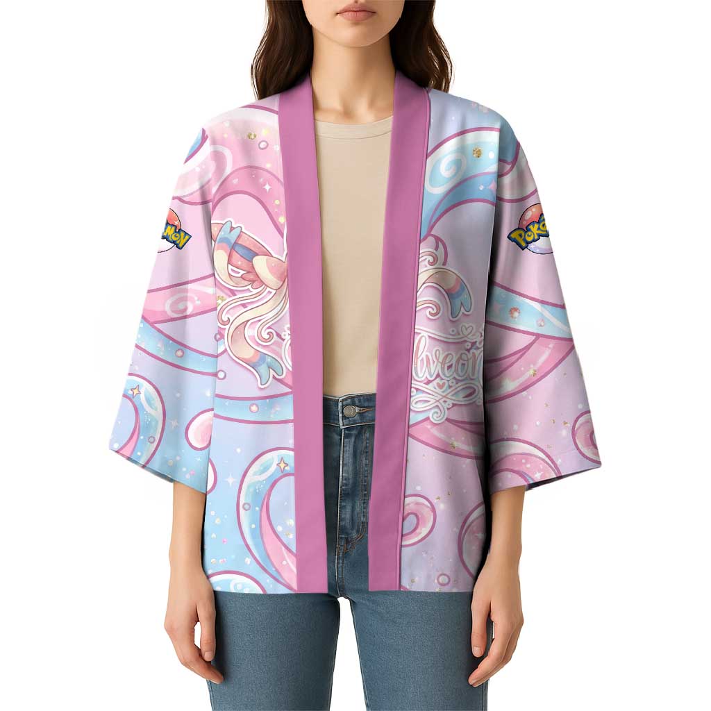 Sylveon Kimono Magical Pastel Heart Ribbon Art