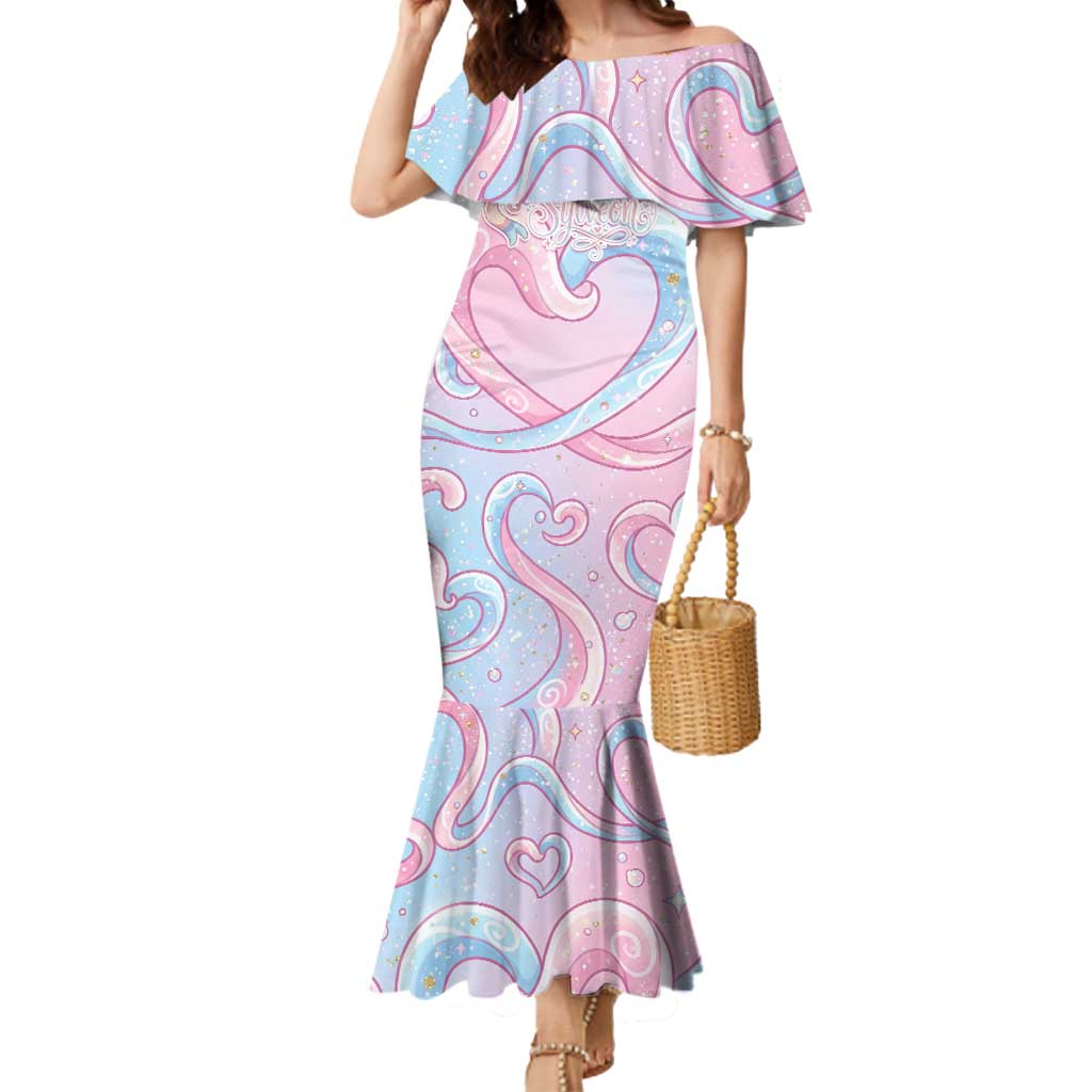 Sylveon Mermaid Dress Magical Pastel Heart Ribbon Art