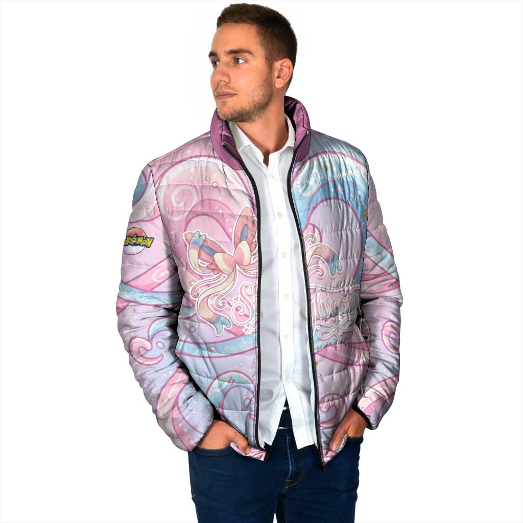 Sylveon Padded Jacket Magical Pastel Heart Ribbon Art