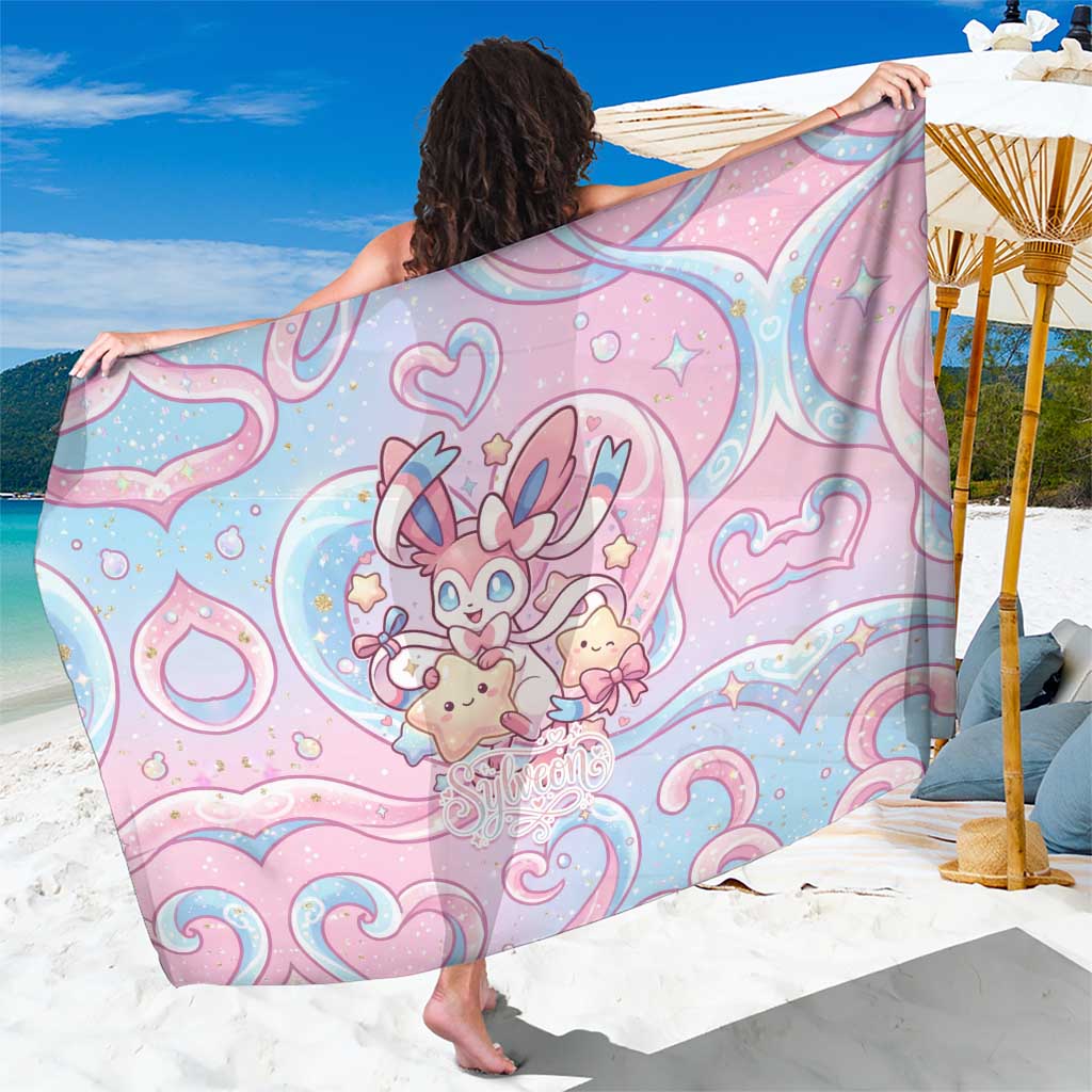 Sylveon Sarong Magical Pastel Heart Ribbon Art