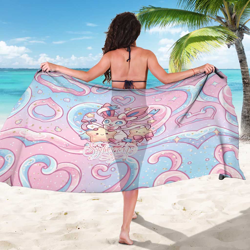 Sylveon Sarong Magical Pastel Heart Ribbon Art
