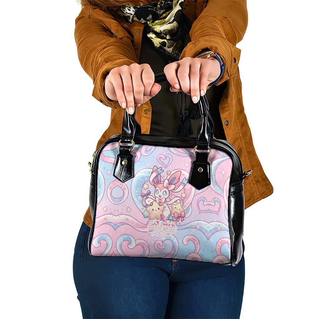 Sylveon Shoulder Handbag Magical Pastel Heart Ribbon Art