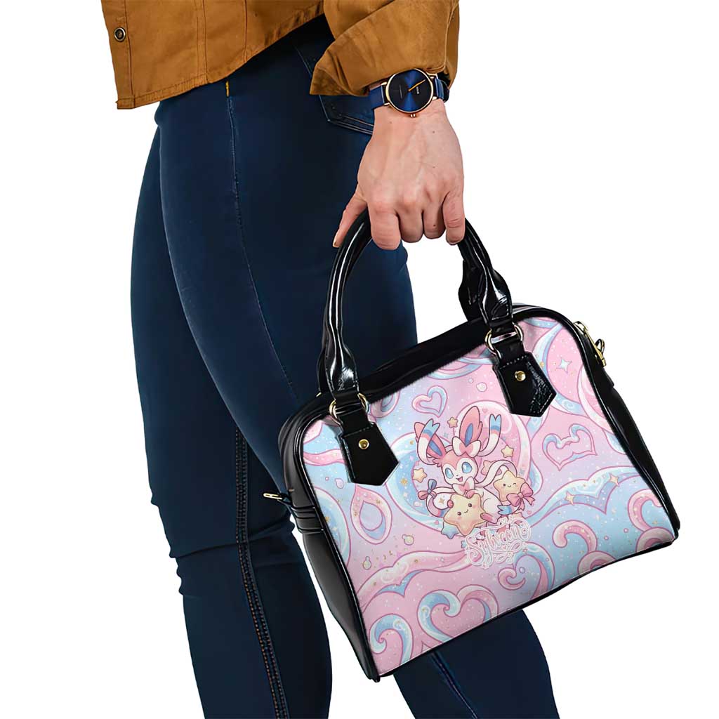Sylveon Shoulder Handbag Magical Pastel Heart Ribbon Art
