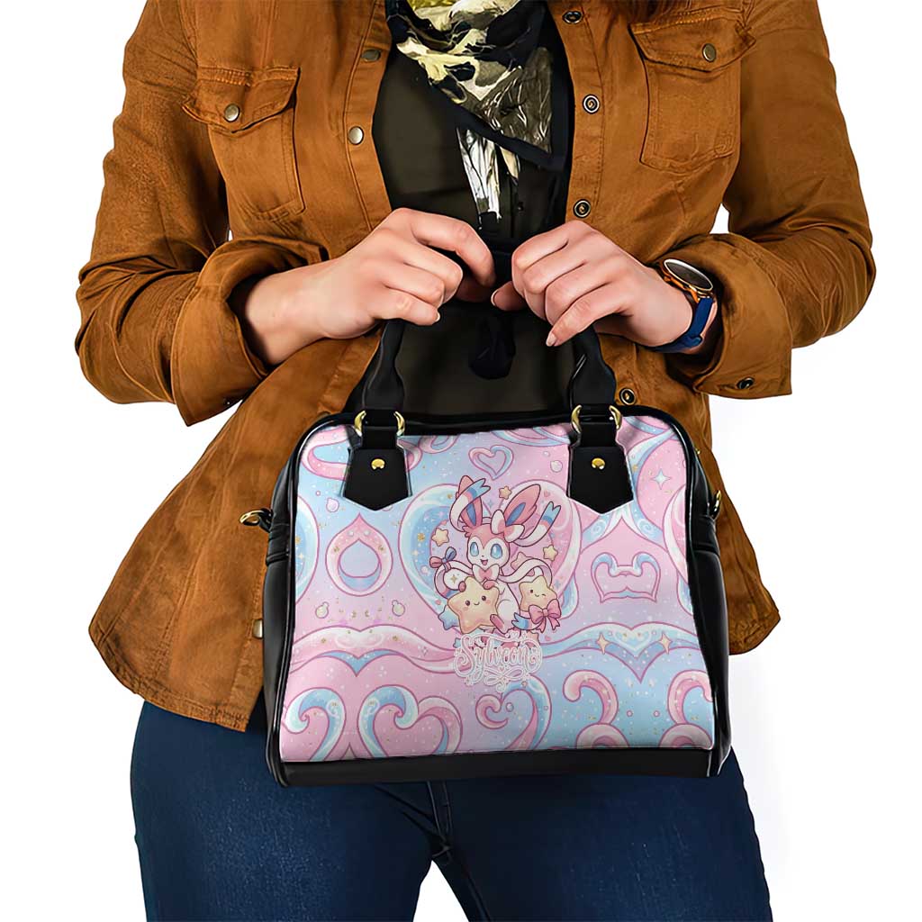 Sylveon Shoulder Handbag Magical Pastel Heart Ribbon Art