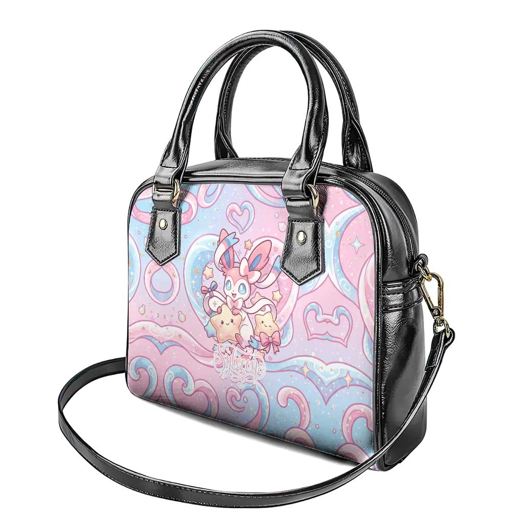 Sylveon Shoulder Handbag Magical Pastel Heart Ribbon Art