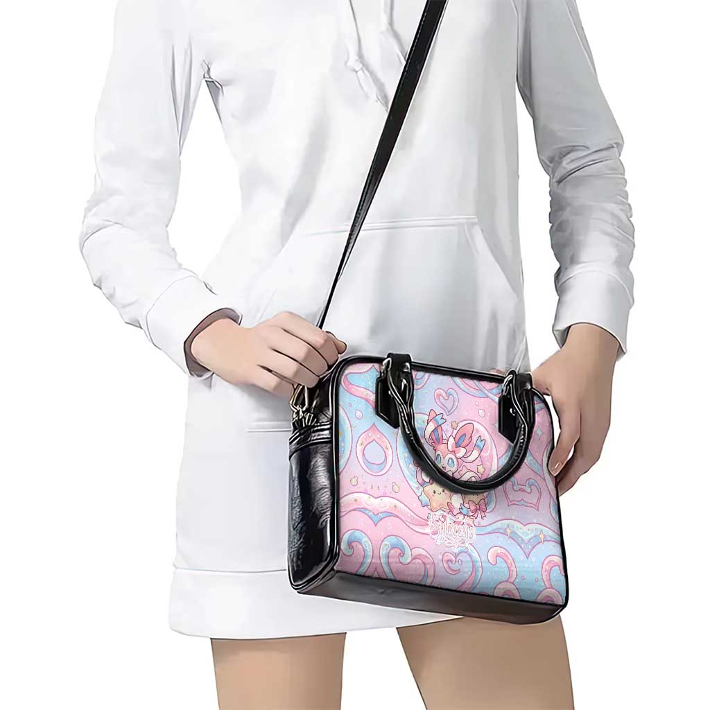 Sylveon Shoulder Handbag Magical Pastel Heart Ribbon Art