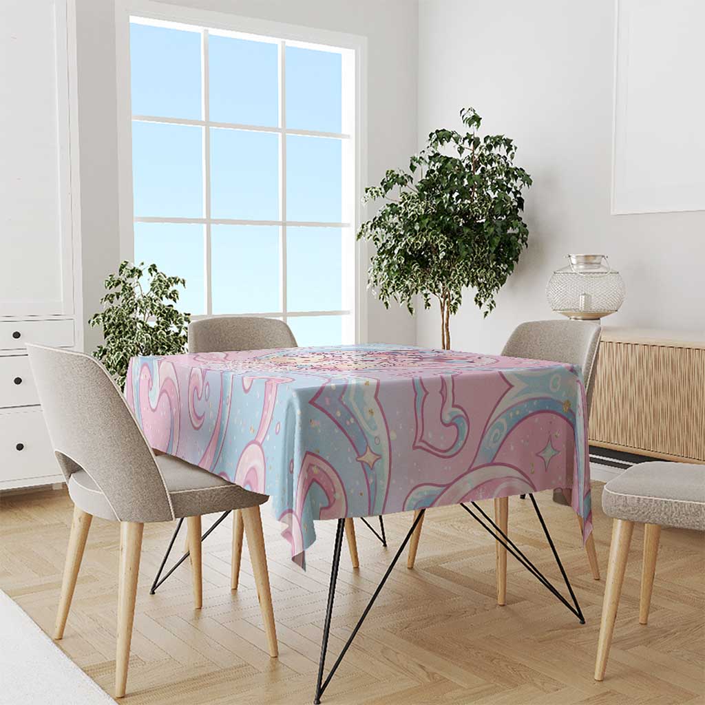 Sylveon Tablecloth Magical Pastel Heart Ribbon Art