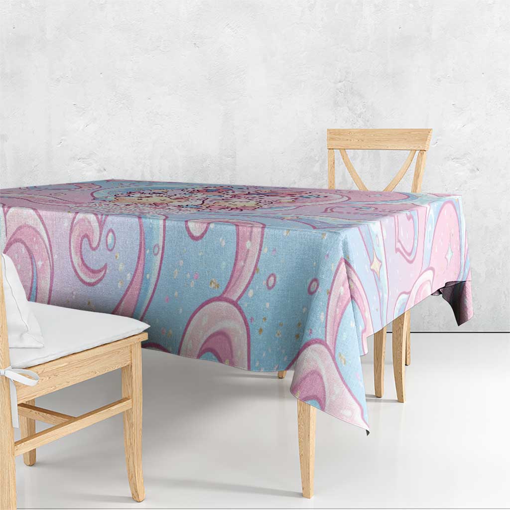 Sylveon Tablecloth Magical Pastel Heart Ribbon Art
