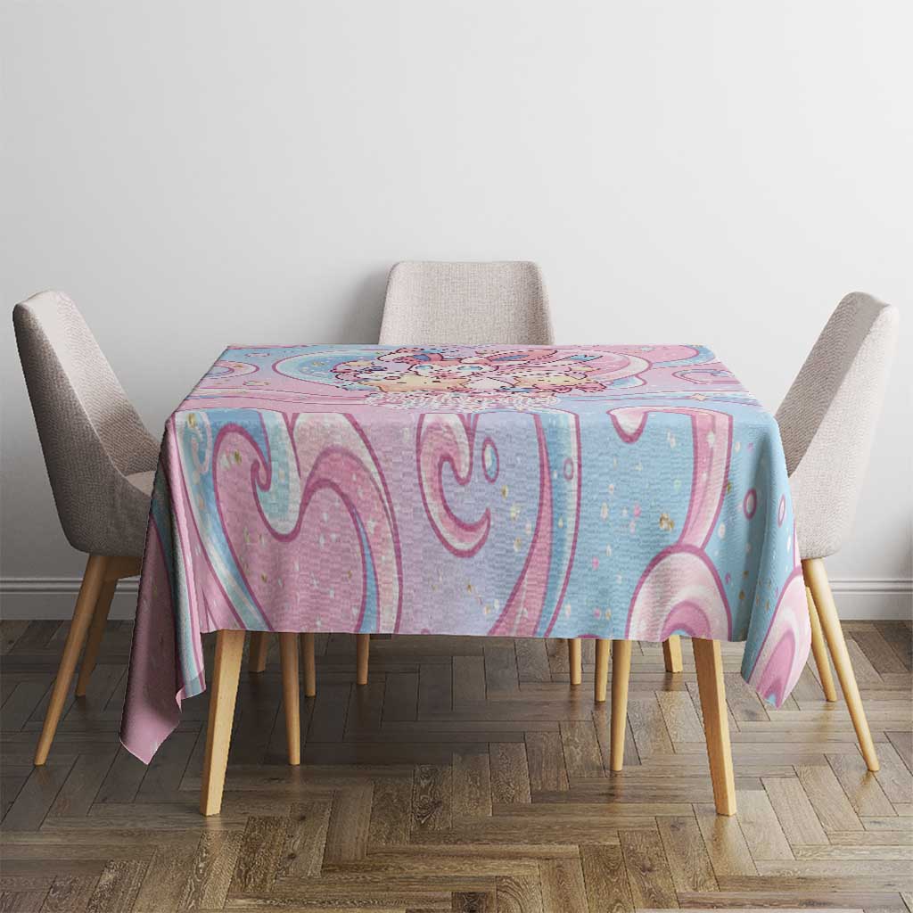 Sylveon Tablecloth Magical Pastel Heart Ribbon Art