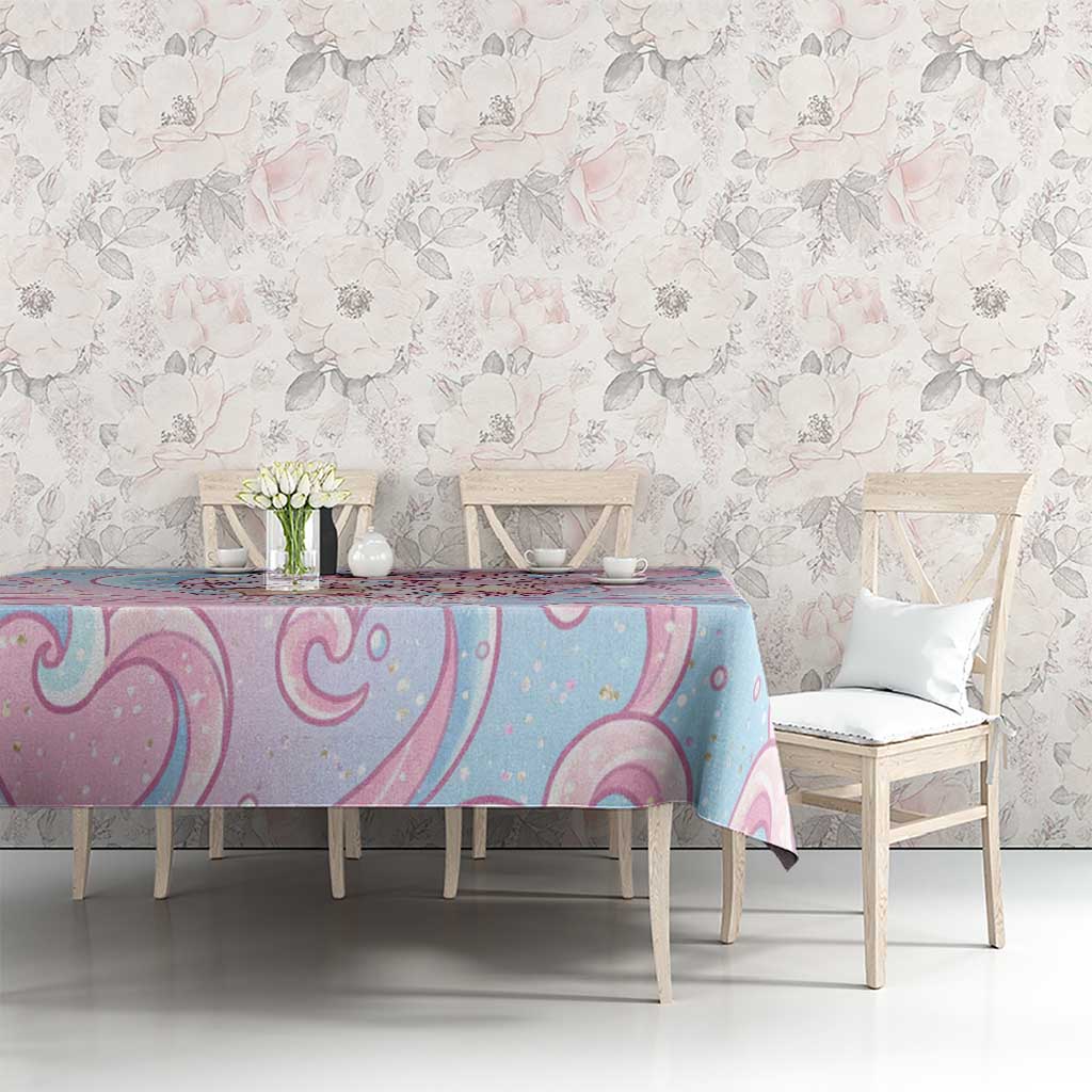 Sylveon Tablecloth Magical Pastel Heart Ribbon Art