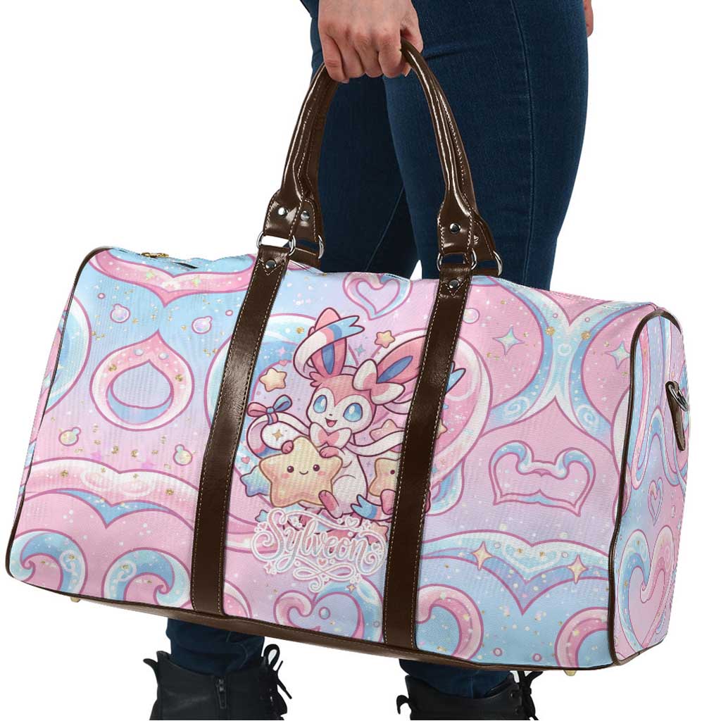 Sylveon Travel Bag Magical Pastel Heart Ribbon Art