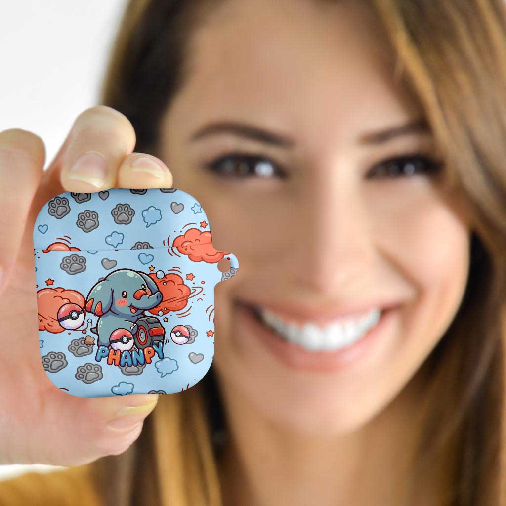 Phanpy AirPods Case Playful Kawaii Cloud Burst Art