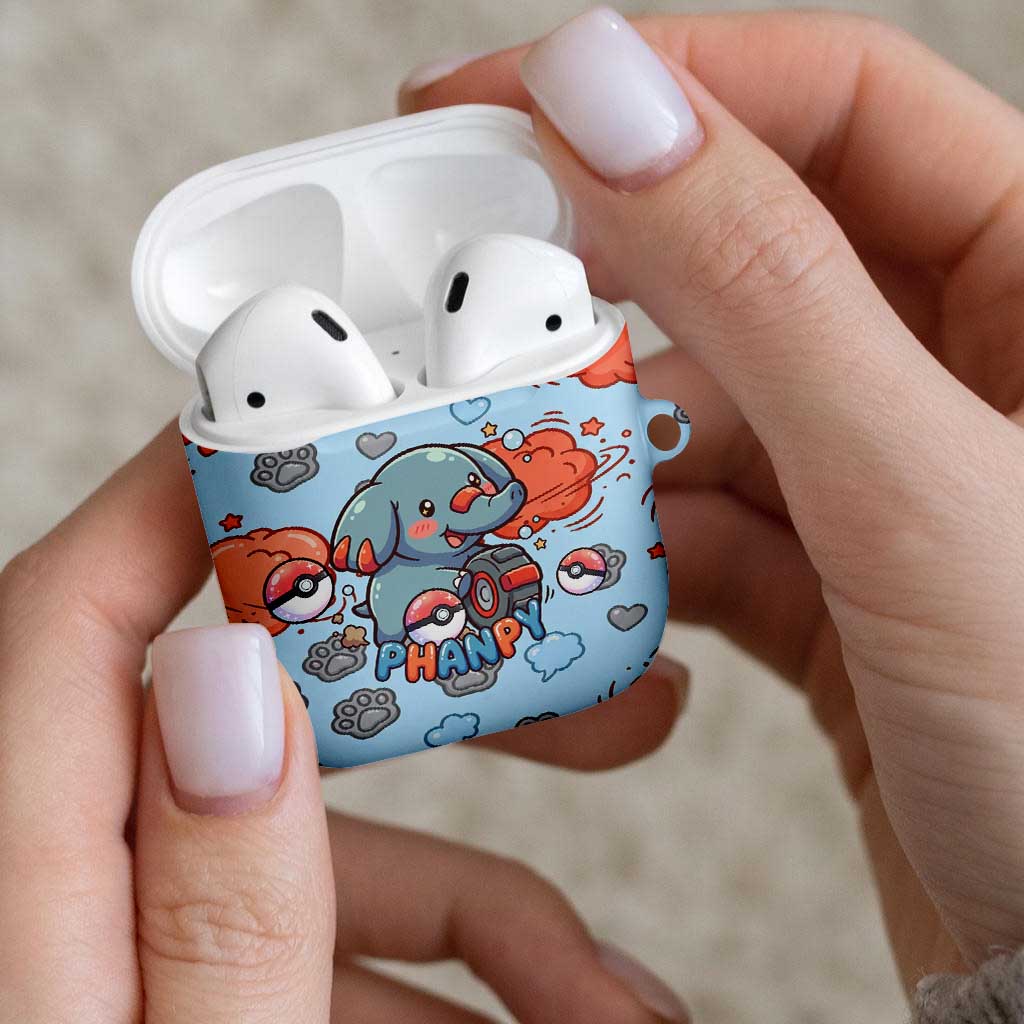 Phanpy AirPods Case Playful Kawaii Cloud Burst Art