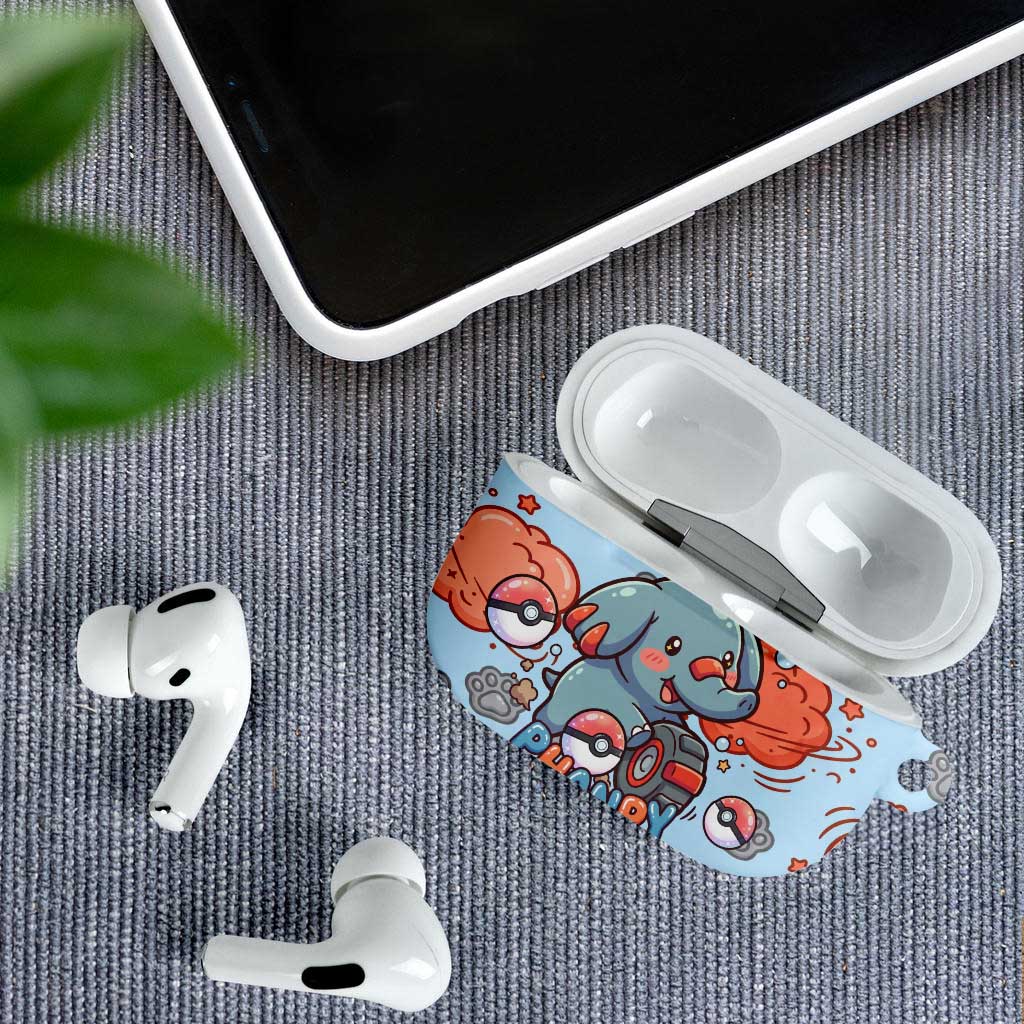 Phanpy AirPods Case Playful Kawaii Cloud Burst Art
